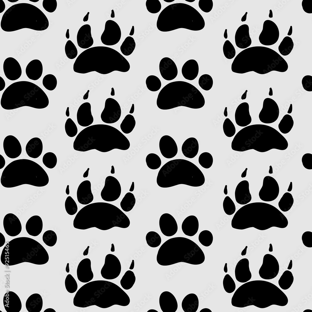 Fototapeta premium seamless pattern with footprints