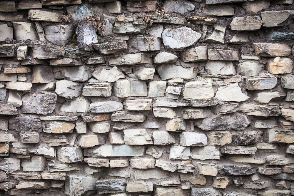 Obraz premium Medieval wall made from stones