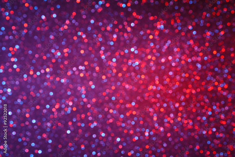 Blue and red lights bokeh background