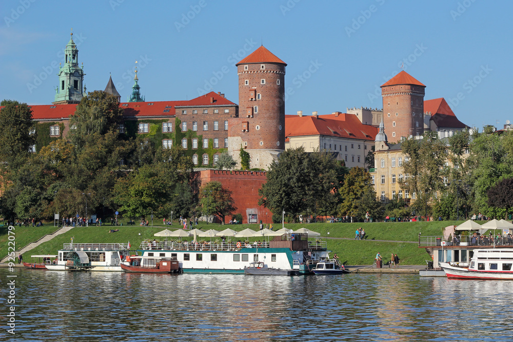 Naklejka premium Wawel Royal Castle in Krakow, Poland