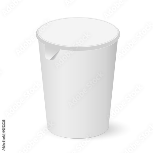 Paper cup with a lid