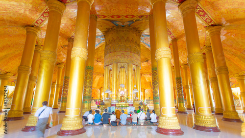 Inside Lawkananda Pagoda Sittwe