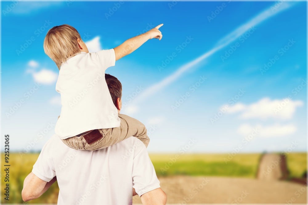 Father and Child. Father and Child.