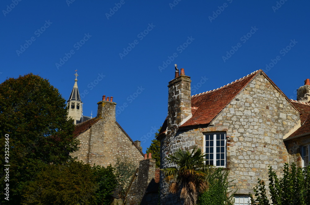 Obraz premium Paysage urbain de la ville de Domfront (Orne-Normandie)