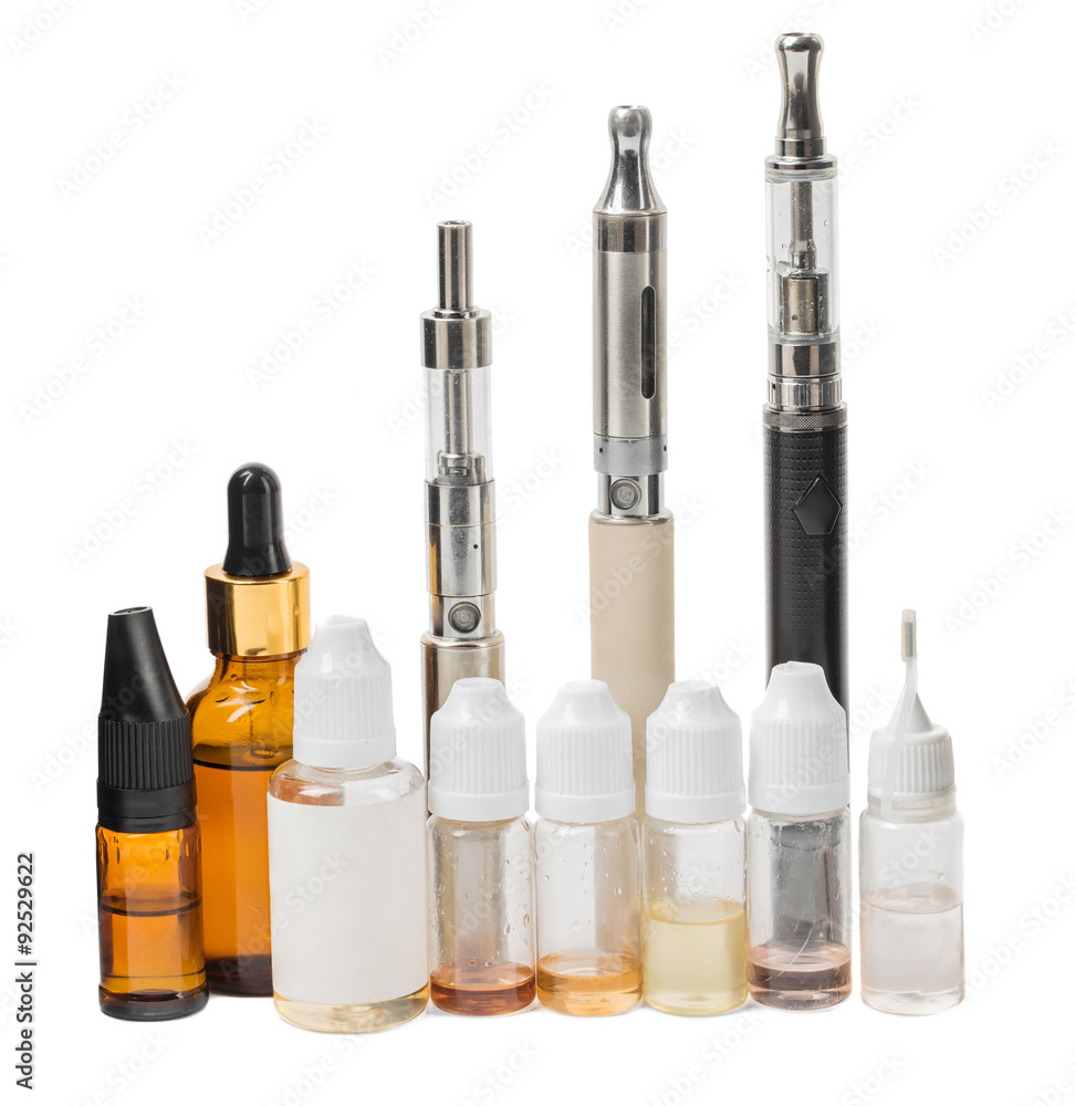 Various modern electronic cigarette vaporizers. Various modern electronic cigarette vaporizers.