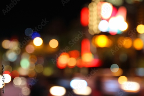 Photography Defocused city night - Las Vegas
