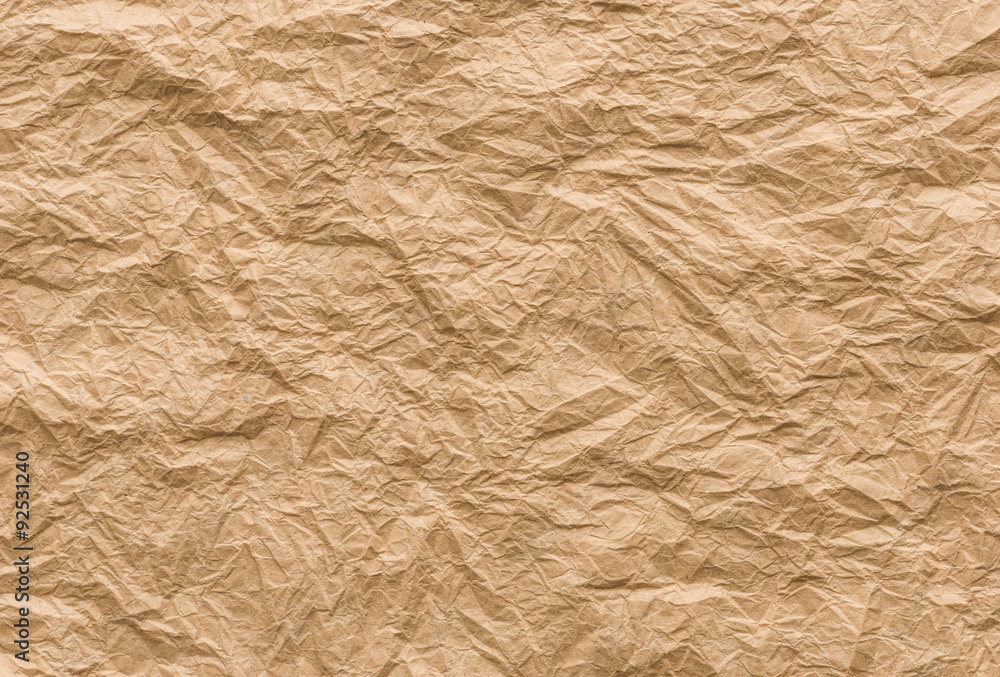 Fototapeta premium background and texture of brown Wrinkled paper