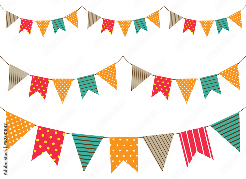 Obraz premium colorful bunting flag