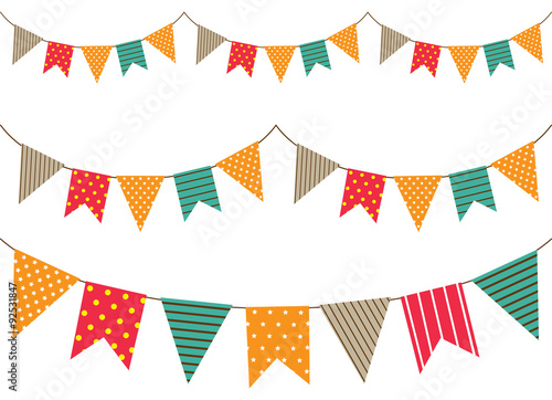 colorful bunting flag