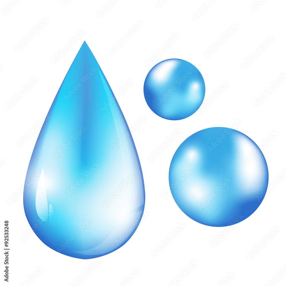 Isolated vector water drop Isolated vector water drop