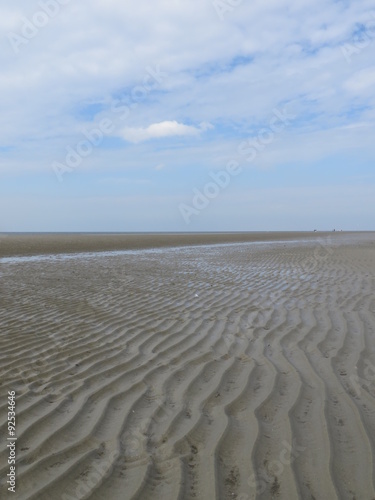 Strand an der Nordsee bei Ebbe