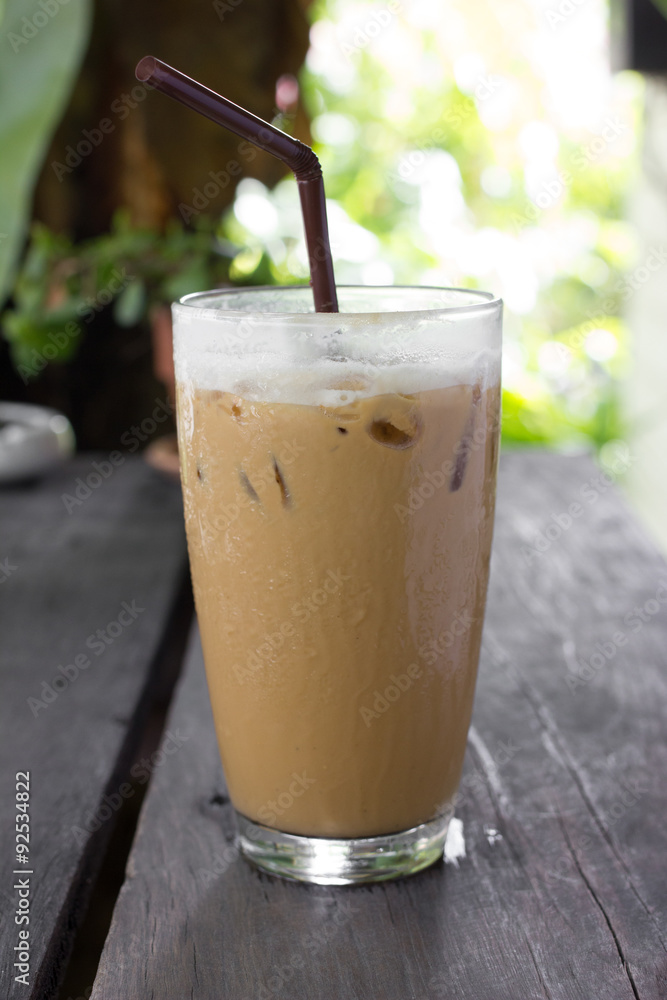 Ice coffee. Ice coffee.