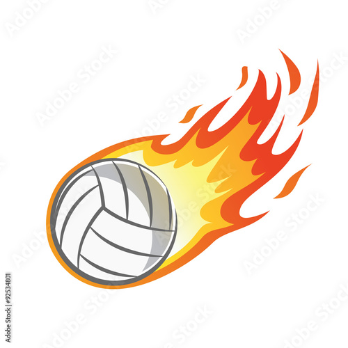 flaming volley ball