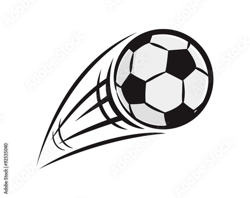 flying soccer ball
