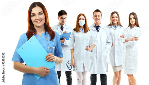 Group of smiling medical do...