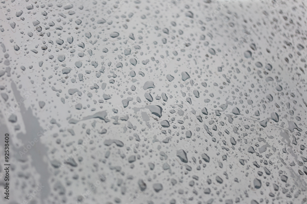 Obraz premium Rain drops on glass background.