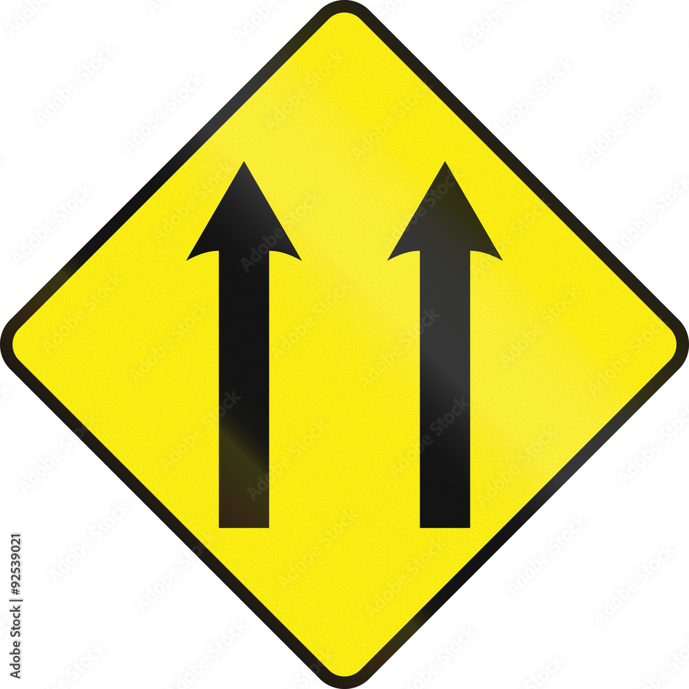 Two Lane Area Ahead In Ireland Two Lane Area Ahead In Ireland