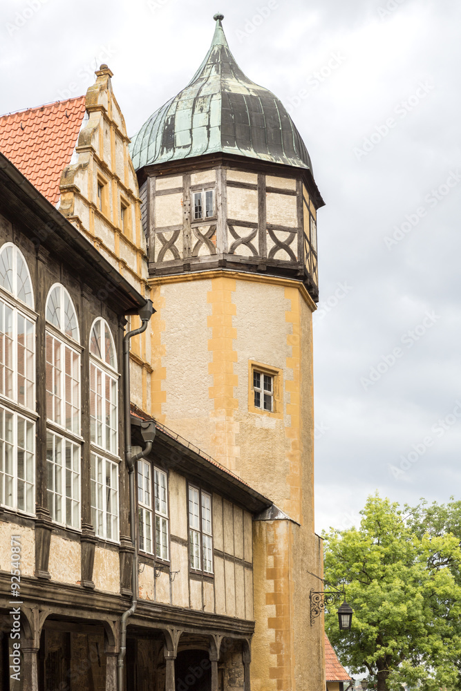 Altes Fachwerkhaus in Quedlinburg, Harz, Sachsen-Anhalt