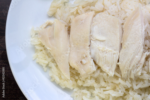 Hainan chicken with oiled rice