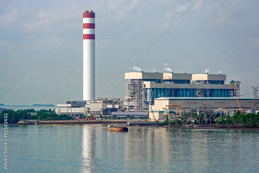 Obraz premium Coal-fired power station