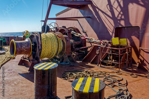 Obraz na plátně Mooring winches
