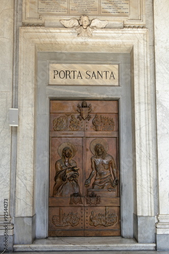 Holy Gates in Basilica di Santa Maria Maggiore. Rome, Italy.
