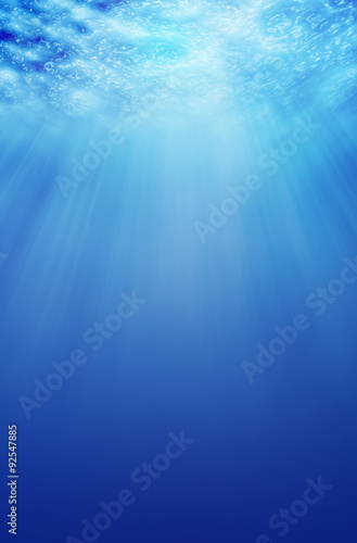 underwater background with sand and sunlight © slonme