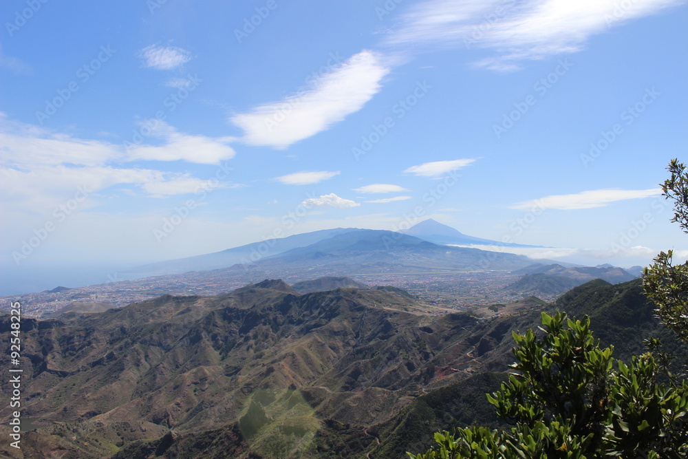 Isla de Tenerife desde el Parque Rural de Anaga