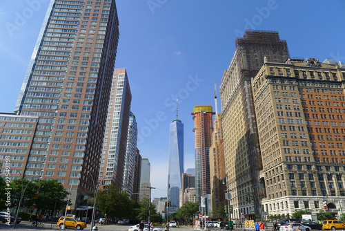 View from Battery Place of Lower Manhattan