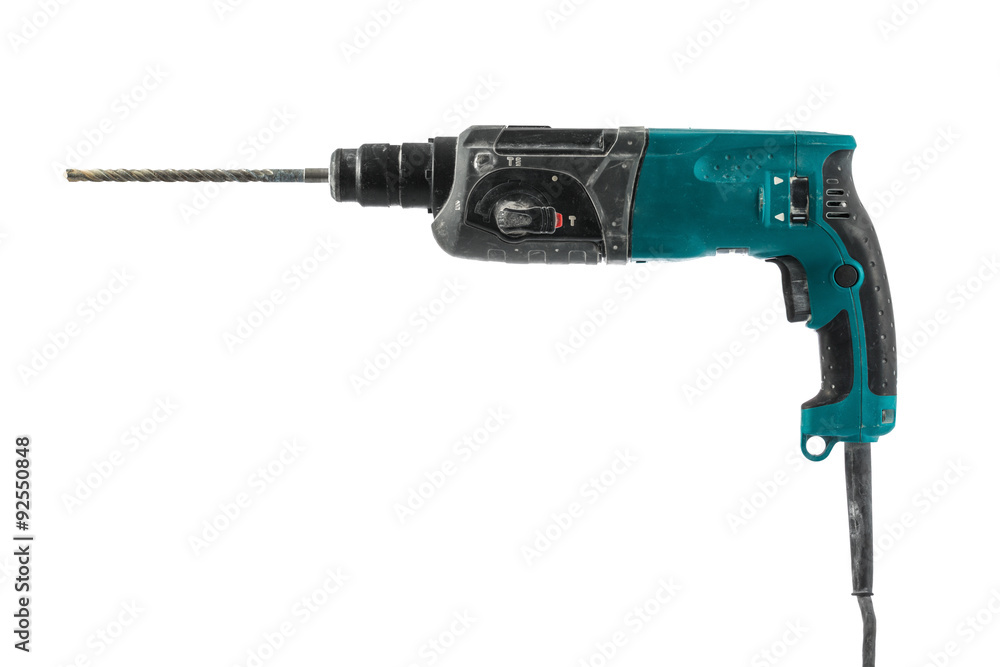 Electric drill isolated on white background Electric drill isolated on white background