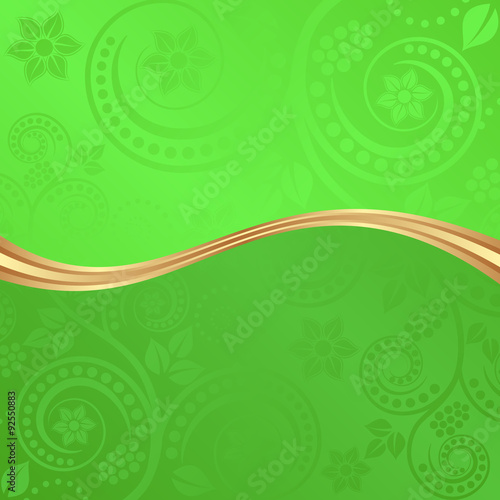flourish background divided into two