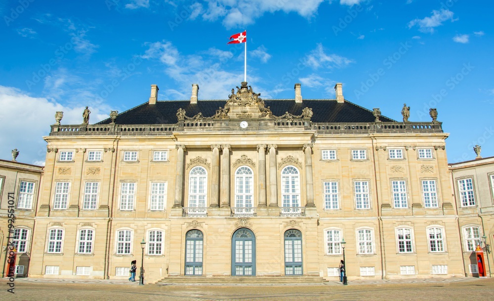 Obraz premium Amalienborg in Copenhagen, Denmark