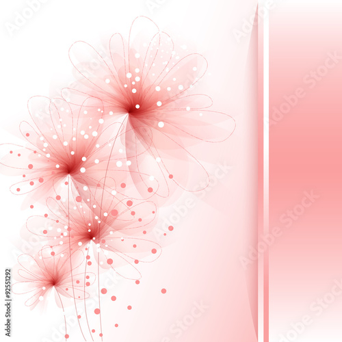Vector background with flowers