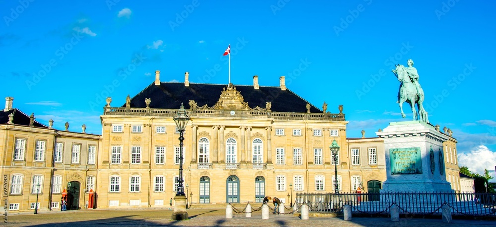 Amalienborg in Copenhagen, Denmark
