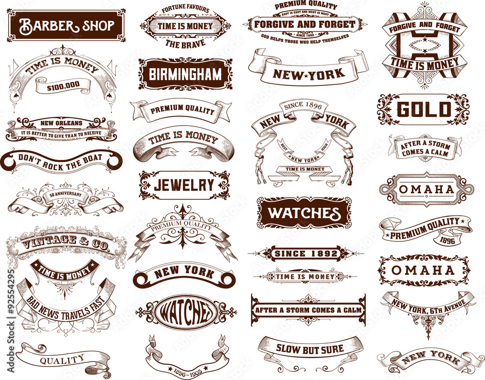 Fototapeta premium Mega pack of banners