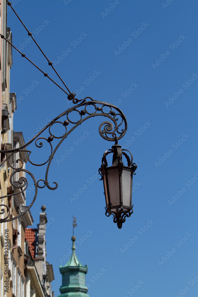 Forged street lamp