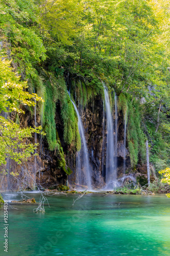 Waterfalls in Plitvice National Park  Croatia