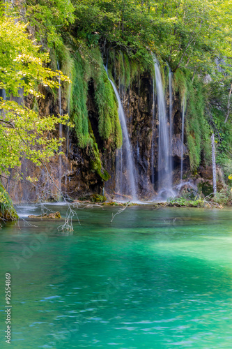 Fototapeta Naklejka Na Ścianę i Meble -  Waterfalls in Plitvice National Park, Croatia
