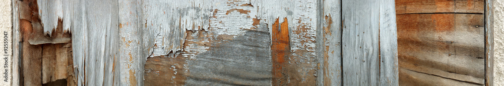 Close-up of decaying wooden surface  - banner, panorama