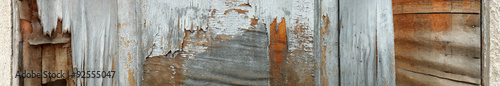 Close-up of decaying wooden surface - banner, panorama