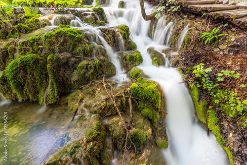 Waterfalls in Plitvice National Park  Croatia