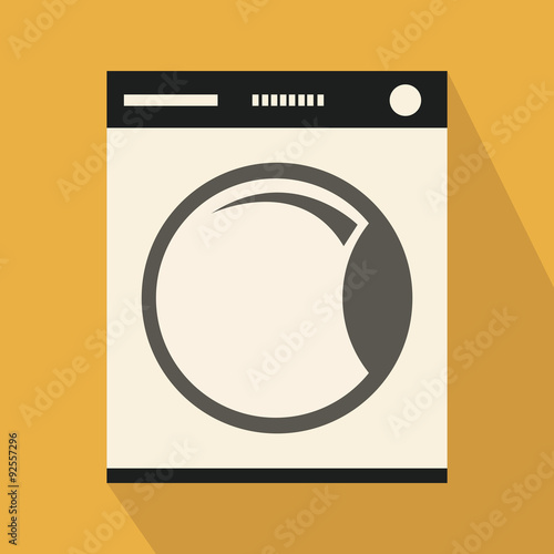 washer vector over yellowcolor background