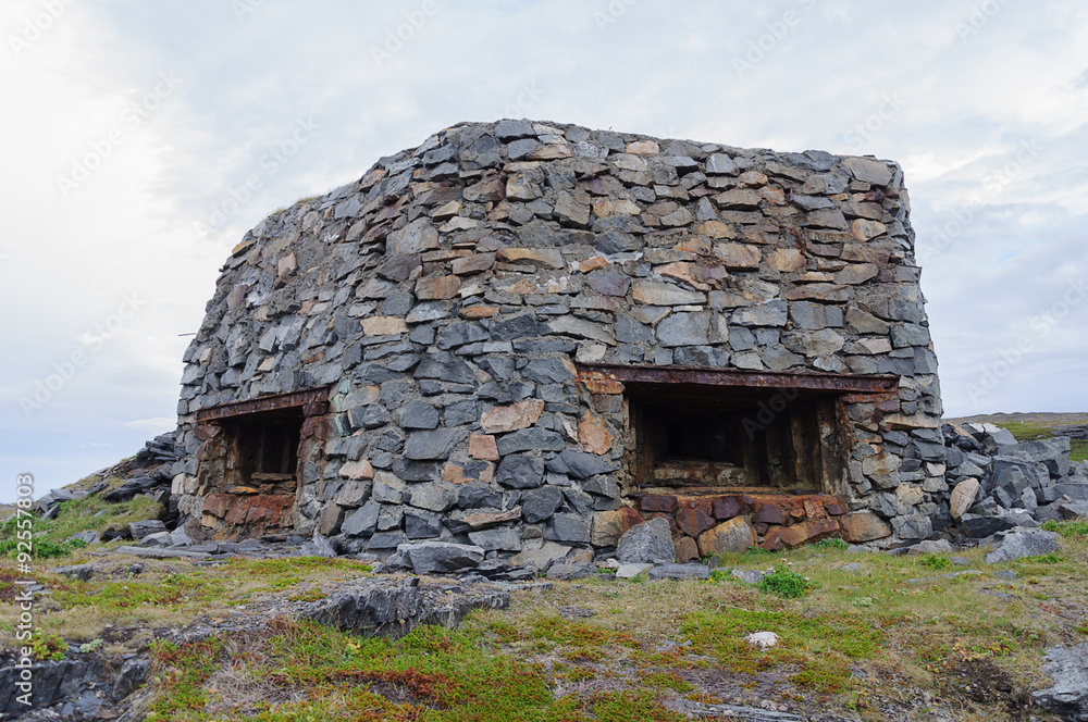 Old military German bunker from the Second World War Old military German bunker from the Second World War