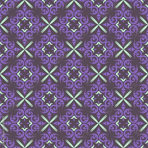 Purple Ornament Seamless Pattern