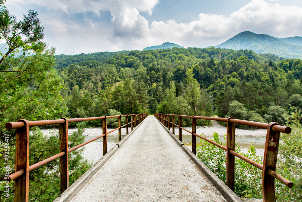 Route in mountains