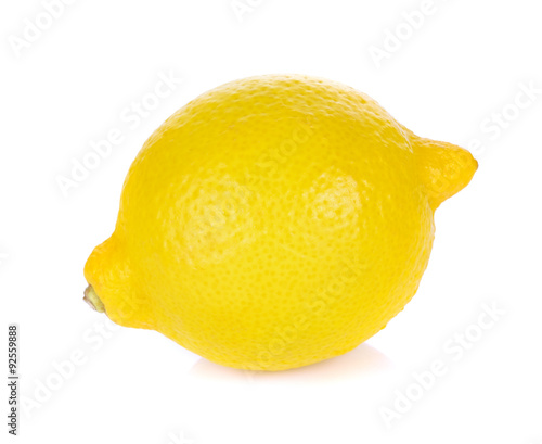 Schilderij op canvas Lemon isolated on white background