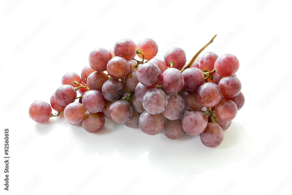 Fototapeta premium red grape on white