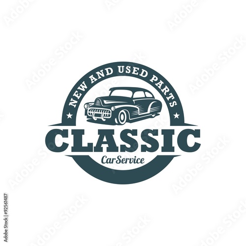 Classic Car Vector Template