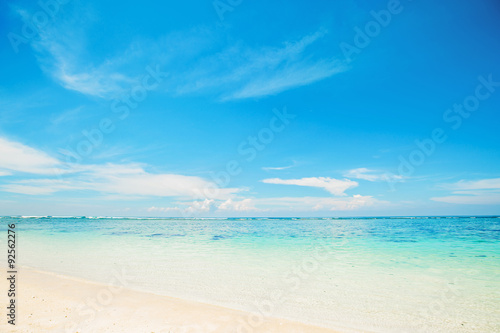 Wonderful tropical beach with blue sky © x4wiz