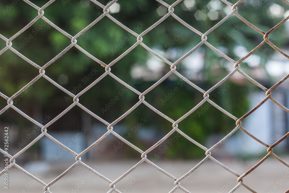 Background of the metal mesh on the nature Background of the metal mesh on the nature